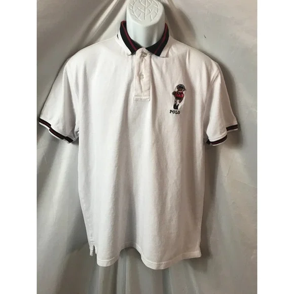 Polo Ralph Lauren Mascot Bear Classic Custom Slim Fit 3XL Polo Shirt - Picture 2 of 6